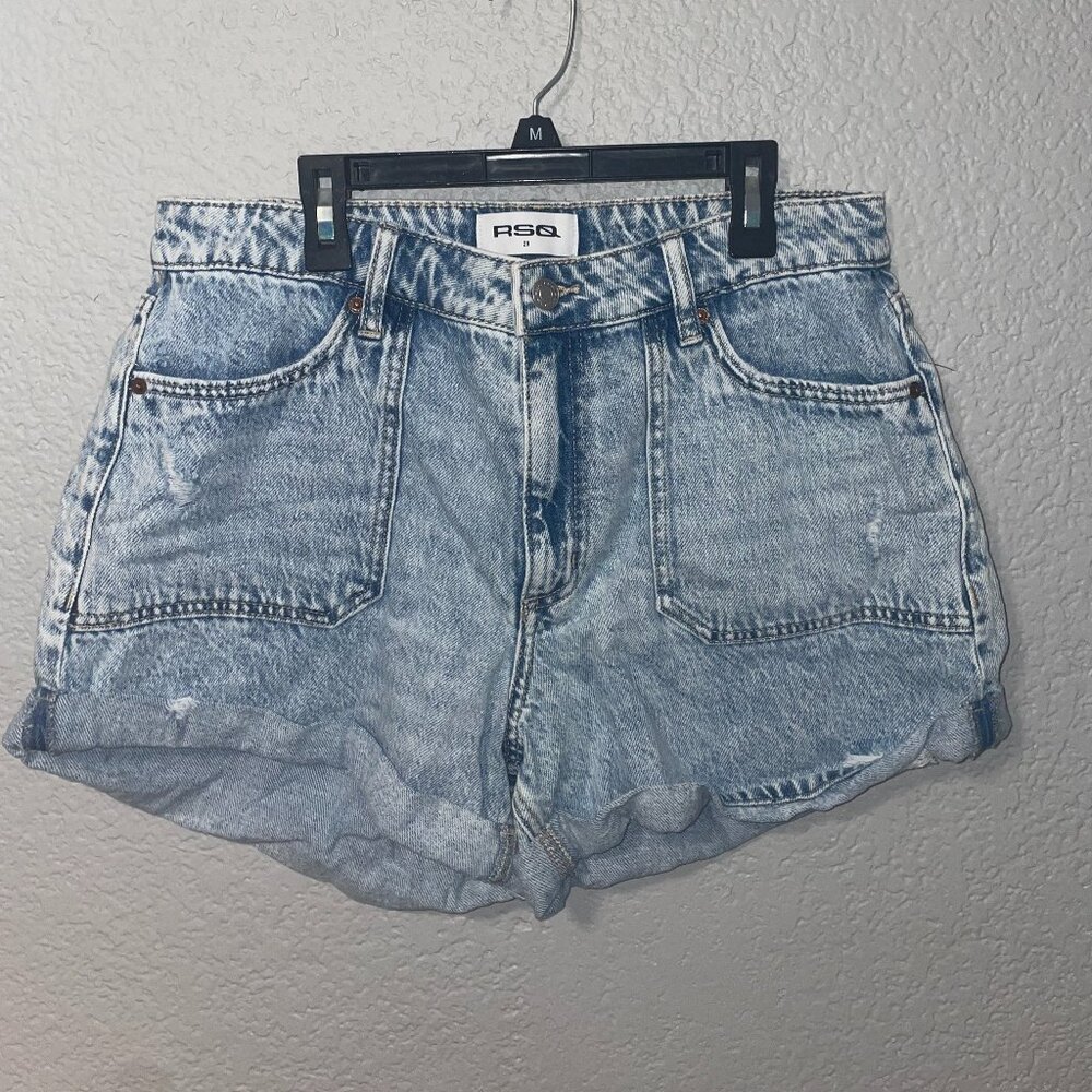 RSQ Womens High Rise Roll Cuff Shorts